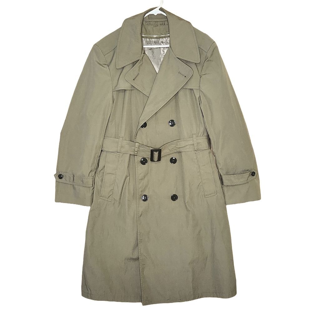 American Apparel USMC Military Trench Coat Men's 40S Pewter 2246 Vintage 1996